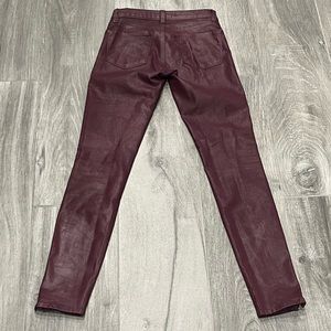 JBRAND  burgundy coated skinny jean -24